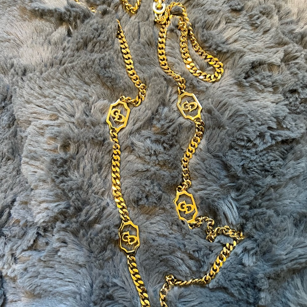 Vintage Christian Dior station necklace